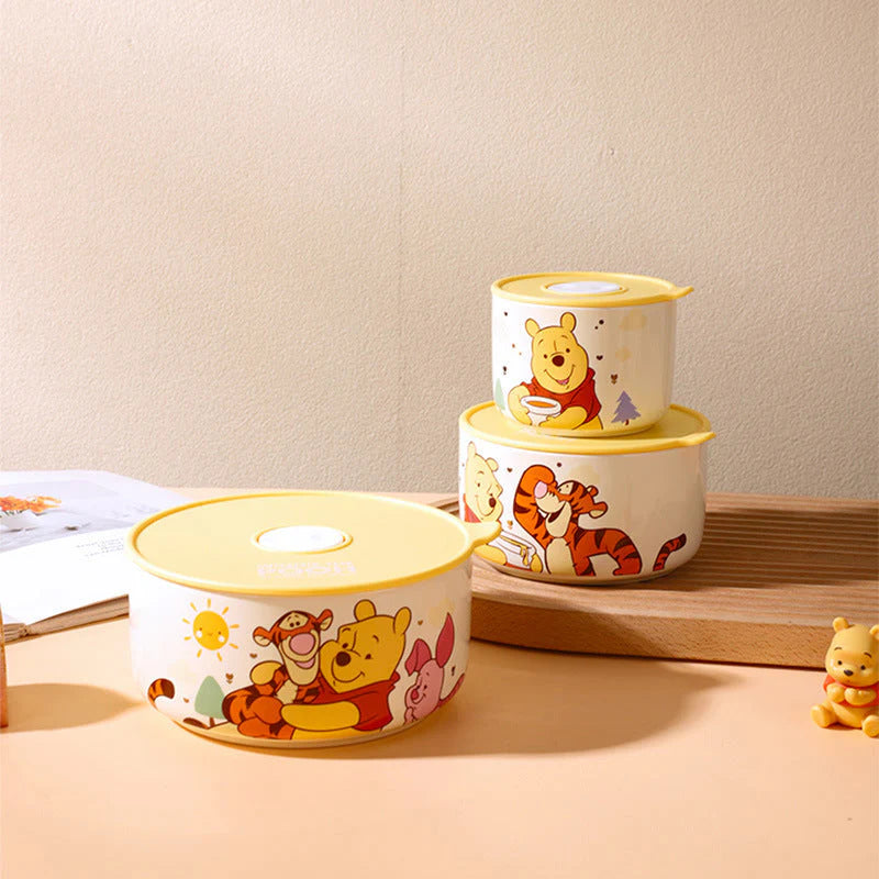 Zuviko India Hand-Painted Ceramic Serving Bowl Set of 3 | Office -School Lunchs, Snack, Dry Fruit & Dessert Bowls