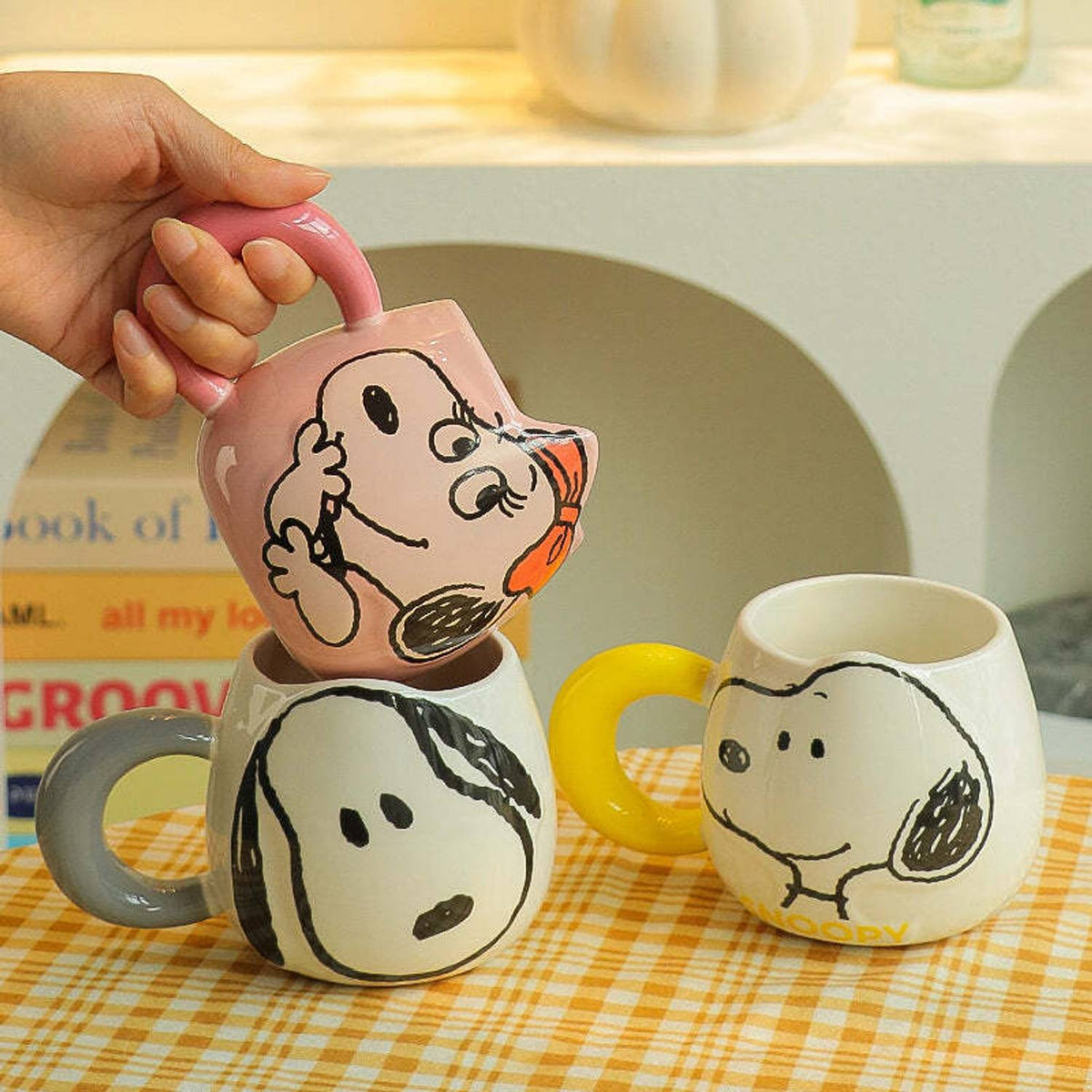 Zuviko Snoopy Ceramic Cute Snoopy Coffee and Tea Ceramic Coffee Mug