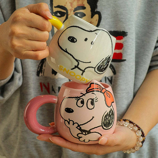 Zuviko Snoopy Ceramic Cute Snoopy Coffee and Tea Ceramic Coffee Mug
