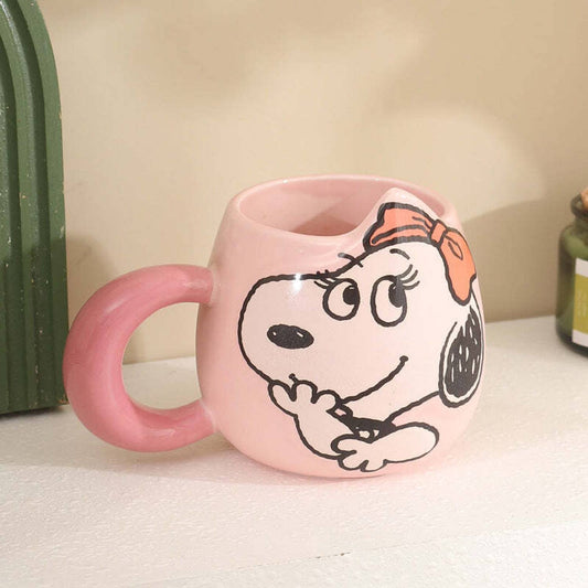 Zuviko Snoopy Ceramic Cute Snoopy Coffee and Tea Ceramic Coffee Mug
